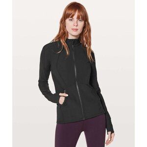 Lululemon Sleek Essentials Jacket 6 Black Perforated Laser Cut Luxtreme EUC
